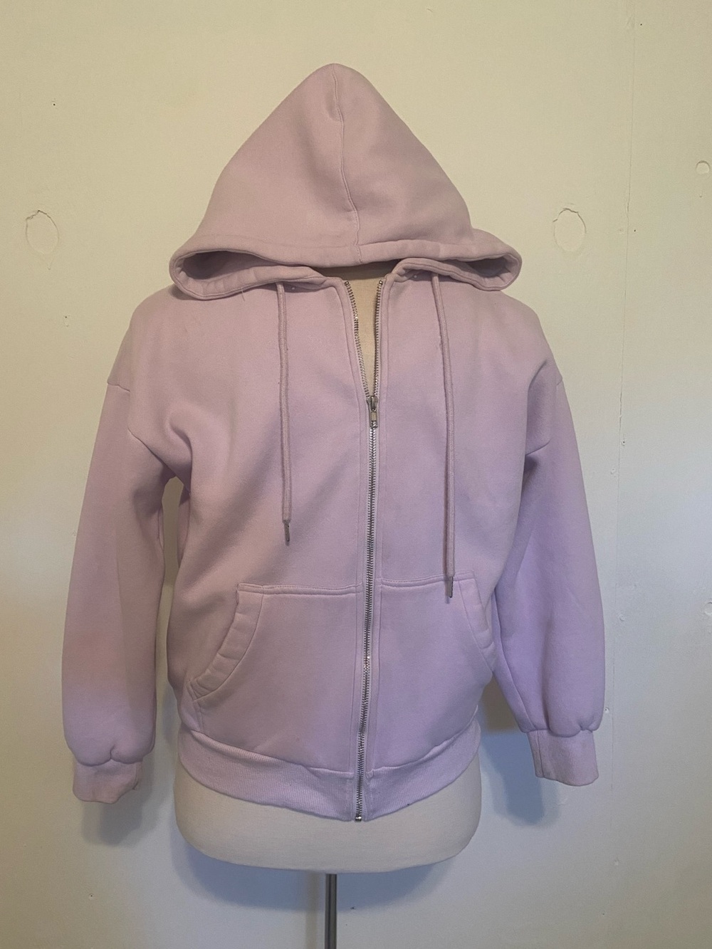 Women's Zip-Up Hooded Puffer Jacket in Lilac